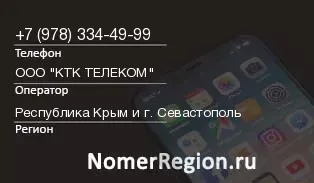 Кто звонил с 9783344999 - регион и оператор